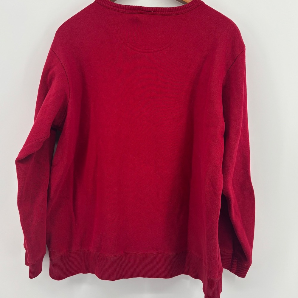 Vintage Warner Bros Studio Store Bugs Bunny Embroidered Red Sweatshirt Small - Picture 5 of 7
